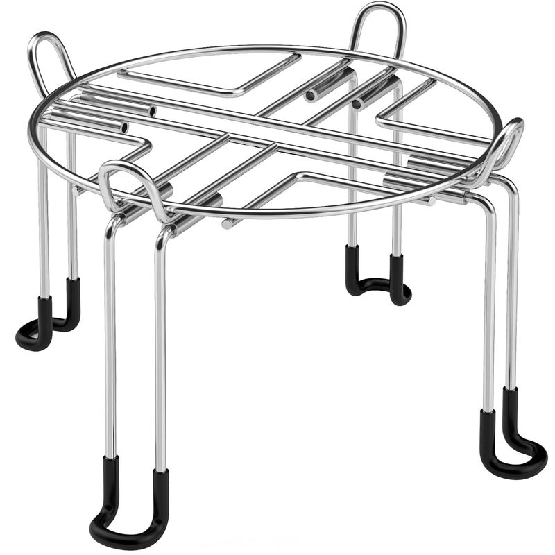 LUFFYLIVE Gravity-Fed Water Filter System Stand, Detachable Stainless Steel Stand Compatible with Berkey Water Filter System Countertop, 9.25" Diameter by 5.9" Tall - Image 1